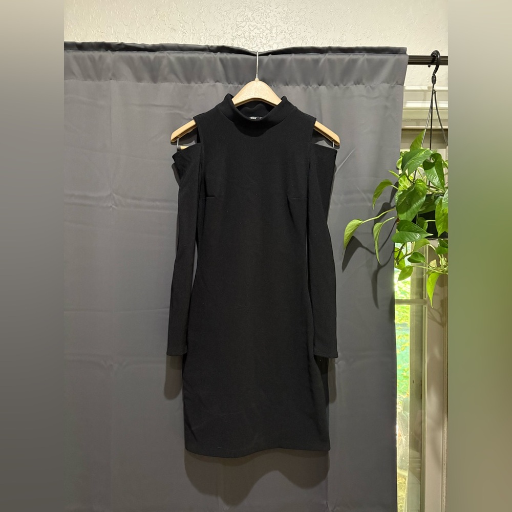 Express Black Long Sleeve Dress